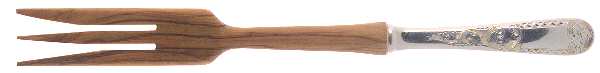 Mayflower (Sterling, 1846) Salad Serving Fork with Wooden Prongs