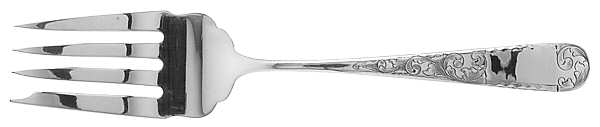 Mayflower (Sterling, 1846) Small Solid Cold Meat Serving Fork