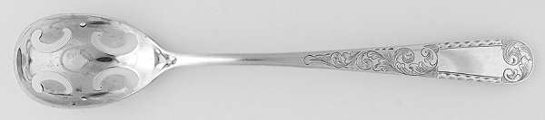Mayflower (Sterling, 1846) Pierced Bowl Short Handle Olive Spoon