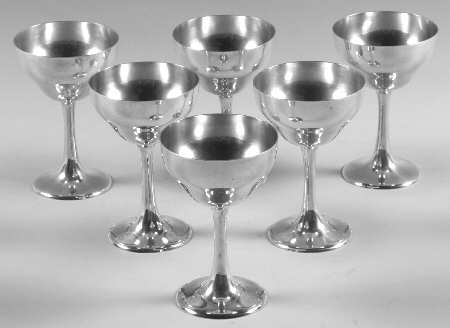 Sterling Hollowware Low Sherbet - Set of 6