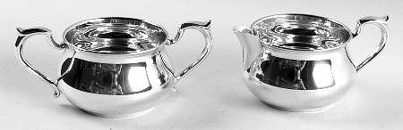 Sterling Hollowware Mini Sterling Creamer and Open Sugar