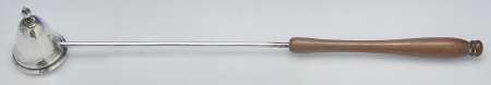 Sterling Hollowware Sterling Candle Snuffer with Wooden Handle