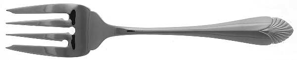 Morning Glow (Stainless) Medium Solid Cold Meat Serving Fork