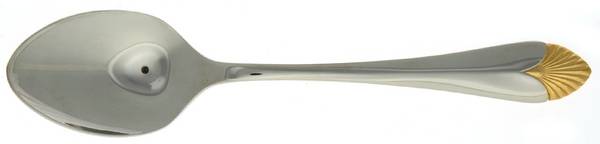 Morning Glow Gold (Stainless, Gold Accent) Place/Oval Soup Spoon