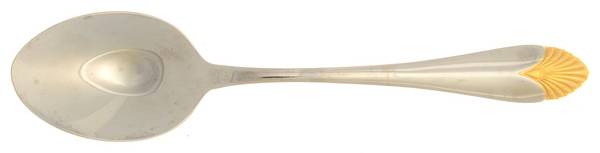 Morning Glow Gold (Stainless, Gold Accent) Tablespoon (Serving Spoon)