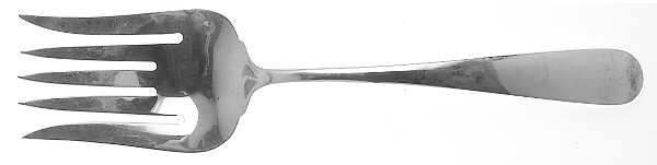 Old Maryland-Plain (Sterling, 1850) Solid Salad Serving Fork