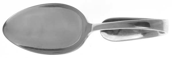 Old Maryland-Plain (Sterling, 1850) Curved Handle Baby Spoon
