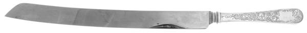 Old Maryland-Engv (Sterling, 1936, No Monos) Cake Knife with Stainless Blade