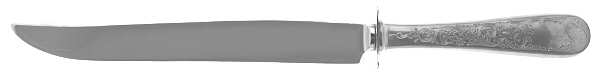 Old Maryland-Engv (Sterling, 1936, No Monos) Large Stainless Blade Roast Carving Knife