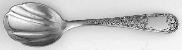 Old Maryland-Engv (Sterling, 1936, No Monos) Small Sugar Shell Spoon