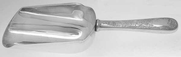 Old Maryland-Engv (Sterling, 1936, No Monos) Ice Scoop with Silverplate Bowl
