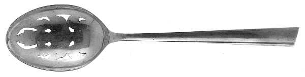 Personna (Sterling, 1959, No Monograms, Glossy) Pierced Tablespoon (Serving Spoon)