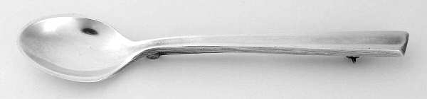 Personna (Sterling, 1959, No Monograms, Glossy) Lapel Pin
