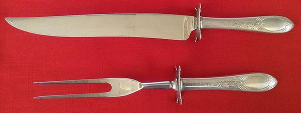 Primrose (Sterling, 1933) Small 2-Piece Steak Carving Set w/Stainless Blade