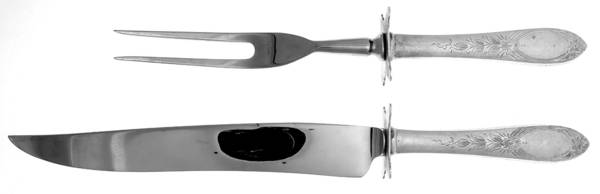 Primrose (Sterling, 1933) (2 Pc)Carving Set-Lg Stnbl/Roast w/Sterling Guard