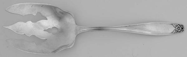 Puritan (Sterling, 1922) Oversize Solid Salad Servng Fork