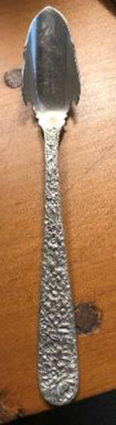 Repousse (Sterling, 1828) Solid Large Cheese Scoop