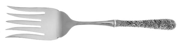 Repousse (Sterling, 1828) Serving Fork with Stainless Tines