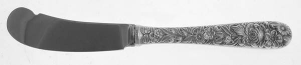 Repousse (Sterling, 1828) Butter Spreader Hollow Hdl-Paddle/Stainless Blade