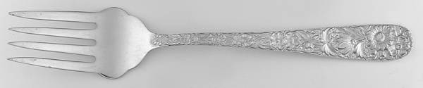 Repousse (Sterling, 1828) Individual Solid Fish Fork