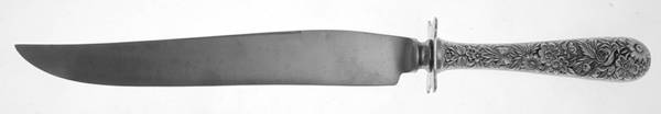 Repousse (Sterling, 1828) Large Stainless Blade Roast Carving Knife