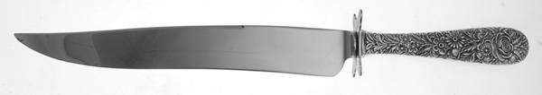 Repousse (Sterling, 1828) Large Stainless Blade Roast Carving Knife
