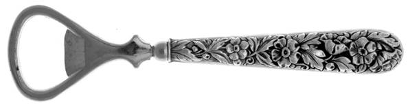 Repousse (Sterling, 1828) Bottle Opener with Silverplate Bowl
