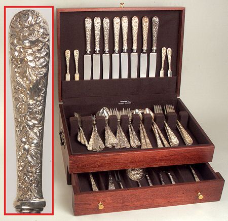 Repousse (Sterling, 1828) 66 Piece Set