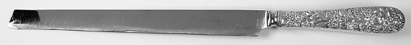 Repousse (Sterling, 1828) Ham Slicer Knife with Stainless Blade