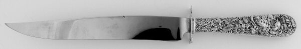 Repousse (Sterling, 1828) Large Stainless Blade Roast Carving Knife