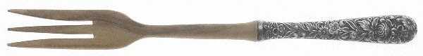 Repousse (Sterling, 1828) Fork-Salad Serving/Medium Wooden Prongs