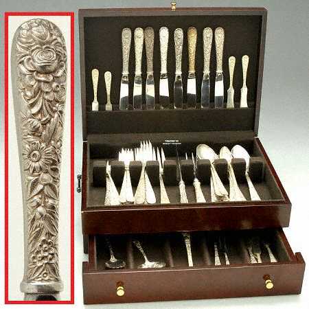 Repousse (Sterling, 1828) 73 Piece Set