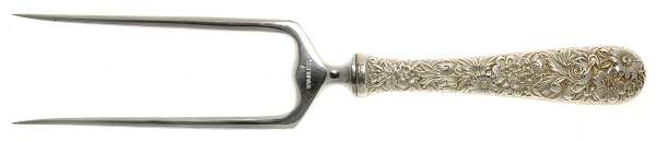 Repousse (Sterling, 1828) Small Joint Roast Holder Fork