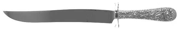 Repousse (Sterling, 1828) Large Stainless Blade Roast Carving Knife