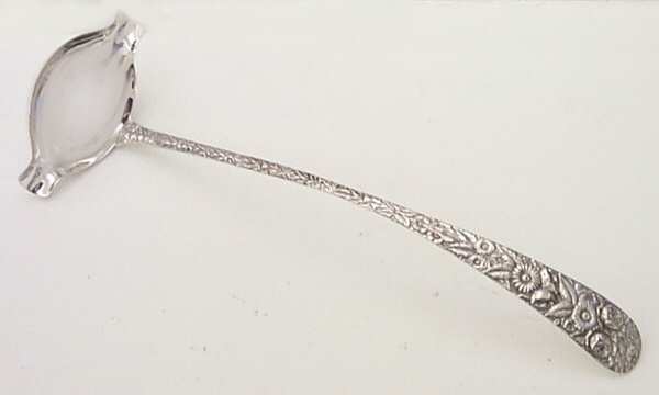 Repousse (Sterling, 1828) Punch Ladle Solid Piece