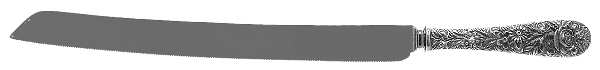 Repousse (Sterling, 1828) Wedding Cake Knife with Stainless Blade