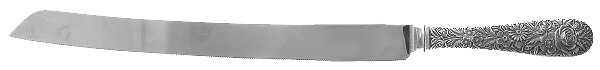 Repousse (Sterling, 1828) Wedding Cake Knife with Stainless Blade