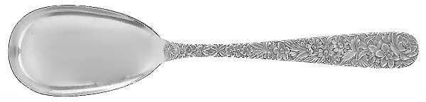 Repousse (Sterling, 1828) Large Solid Serving Spoon
