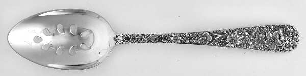Repousse (Sterling, 1828) Pierced Tablespoon (Serving Spoon) CM