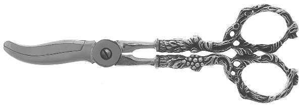 Repousse (Sterling, 1828) Grape Shears with Hollow Handle