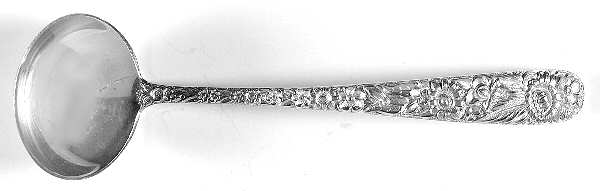 Repousse (Sterling, 1828) Sauce Ladle, Solid Piece