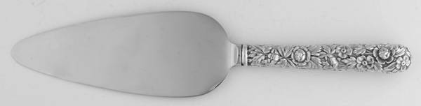 Repousse (Sterling, 1828) Pie Server w/Stainless Blade,Full Repousse