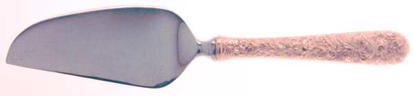 Repousse-Gold Vermeil (Sterling) Cheese Knife with Stainless Blade
