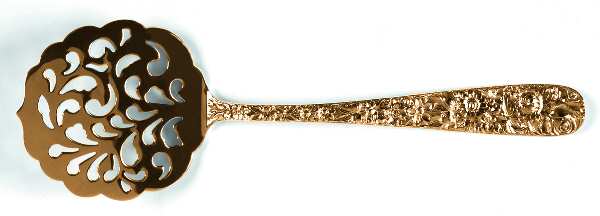 Repousse-Gold Vermeil (Sterling) Tomato Server, Solid Piece