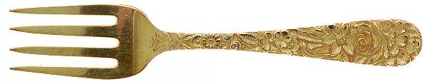 Repousse-Gold Vermeil (Sterling) Baby Fork