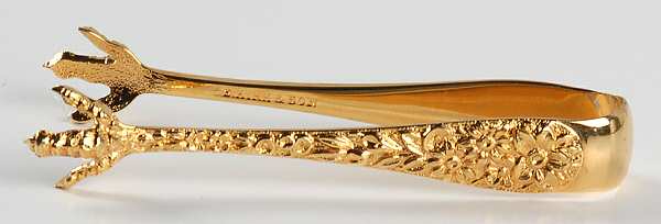 Repousse-Gold Vermeil (Sterling) Bon Bon Tongs