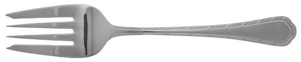 Ribbon Reed (Stainless) Medium Solid Cold Meat Serving Fork