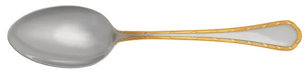 Ribbon Reed (Stainless-Gold Accent) Tablespoon (Serving Spoon)