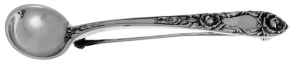 Rose (Sterling, 1937, No Monograms) Lapel Pin