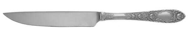 Rose (Sterling, 1937, No Monograms) Steak Knife Individual Hollow, No Serrate HC